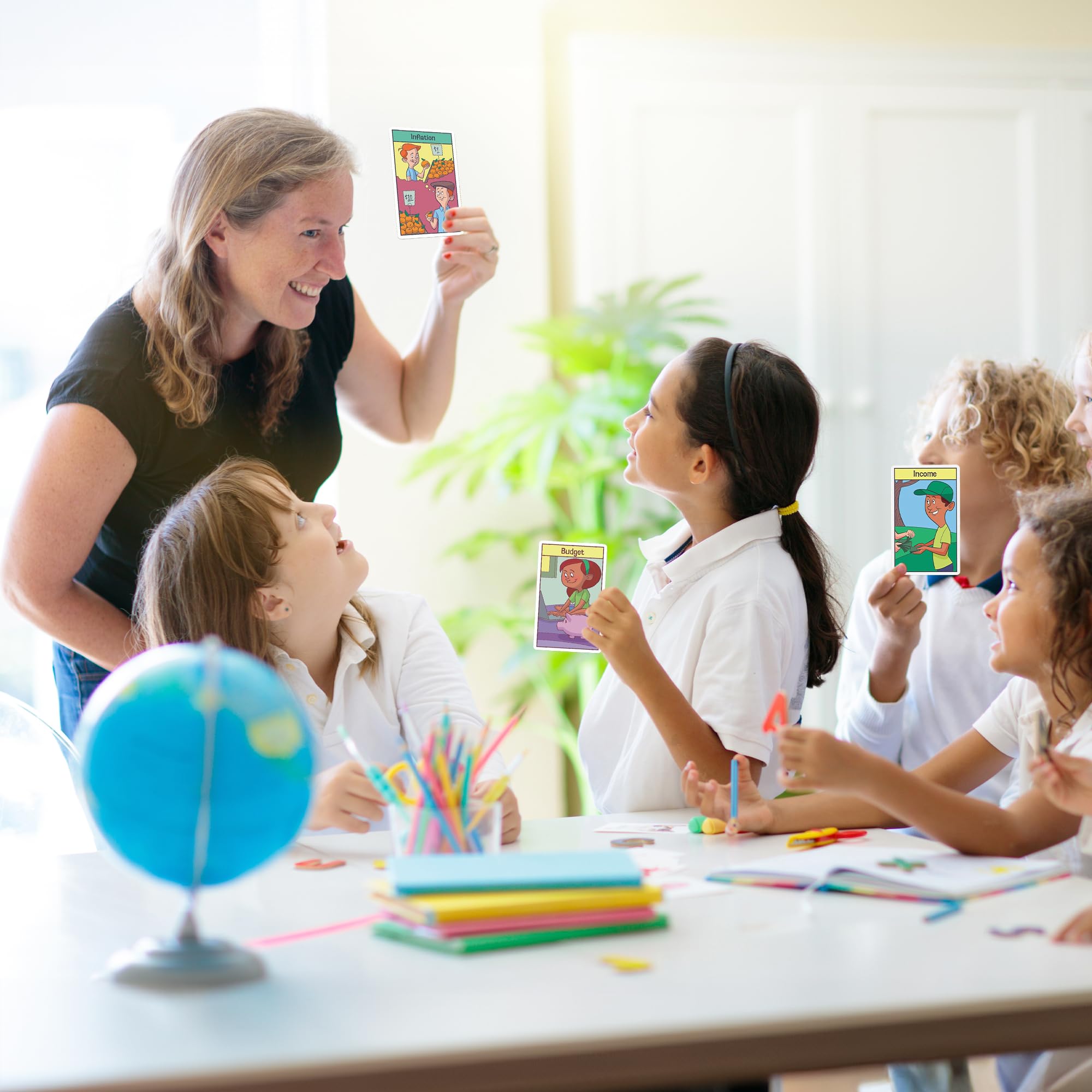 Financial Literacy Flash Cards for Kids - 52 Money Management Educational Game Cards - Learn Cash Flow, Stocks, Savings & Budgeting - Perfect for Middle School Students & Homeschooling - Great Classroom & Family Game Night Learning Resource