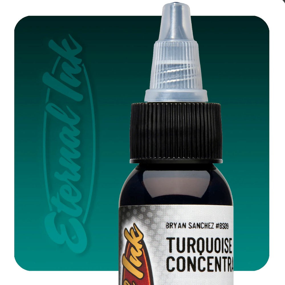 Eternal Ink Turquoise Concentrate - High-Quality Dye for Tattoos, Art & DIY Projects | Vibrant & Long-Lasting Color