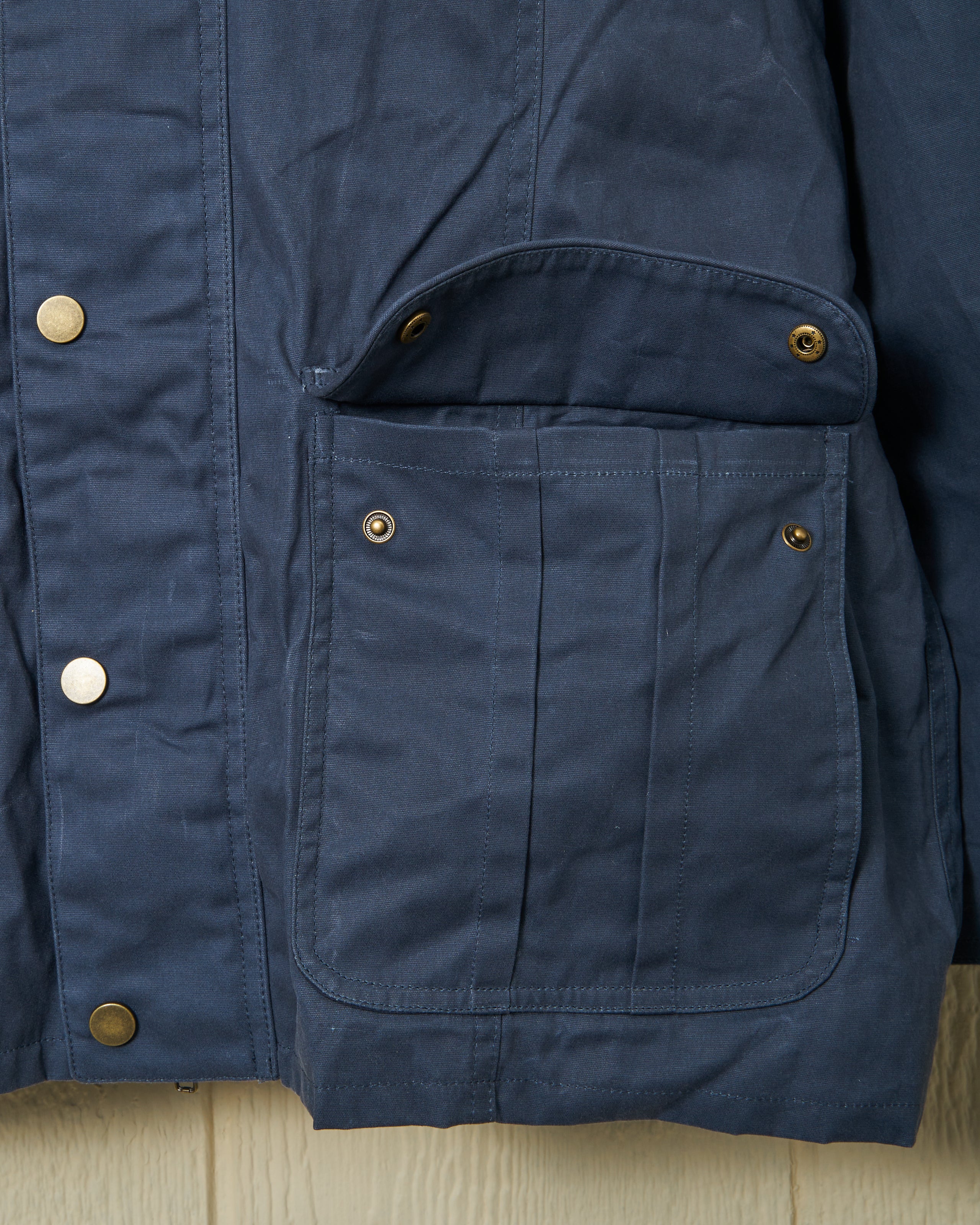 Aberdeen Waxed Canvas Jacket for Men - Waterproof & Durable Navy Outdoor Coat | Perfect for Hiking, Camping & Everyday Wear