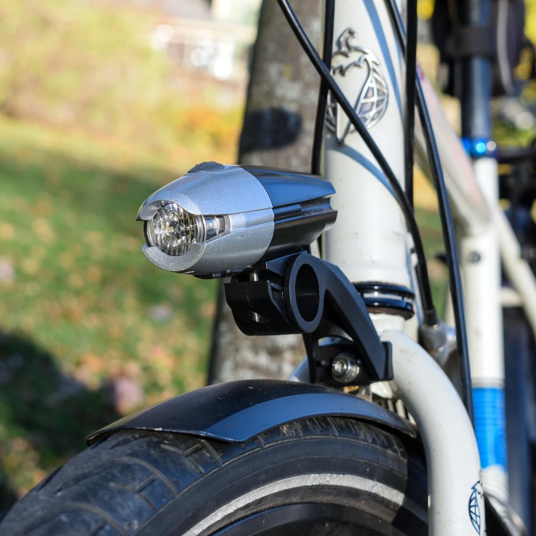Planet Bike Black Fork Mount Bicycle Headlight Bracket - Secure & Adjustable Bike Light Holder for Night Riding & Commuting