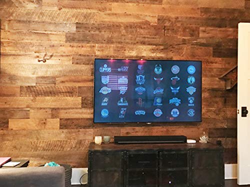 Reclaimed Barn Wood Wall Panels - Easy to Install Rustic Wood DIY Wall Covering for Feature Walls (20 Sq Ft - 5.5