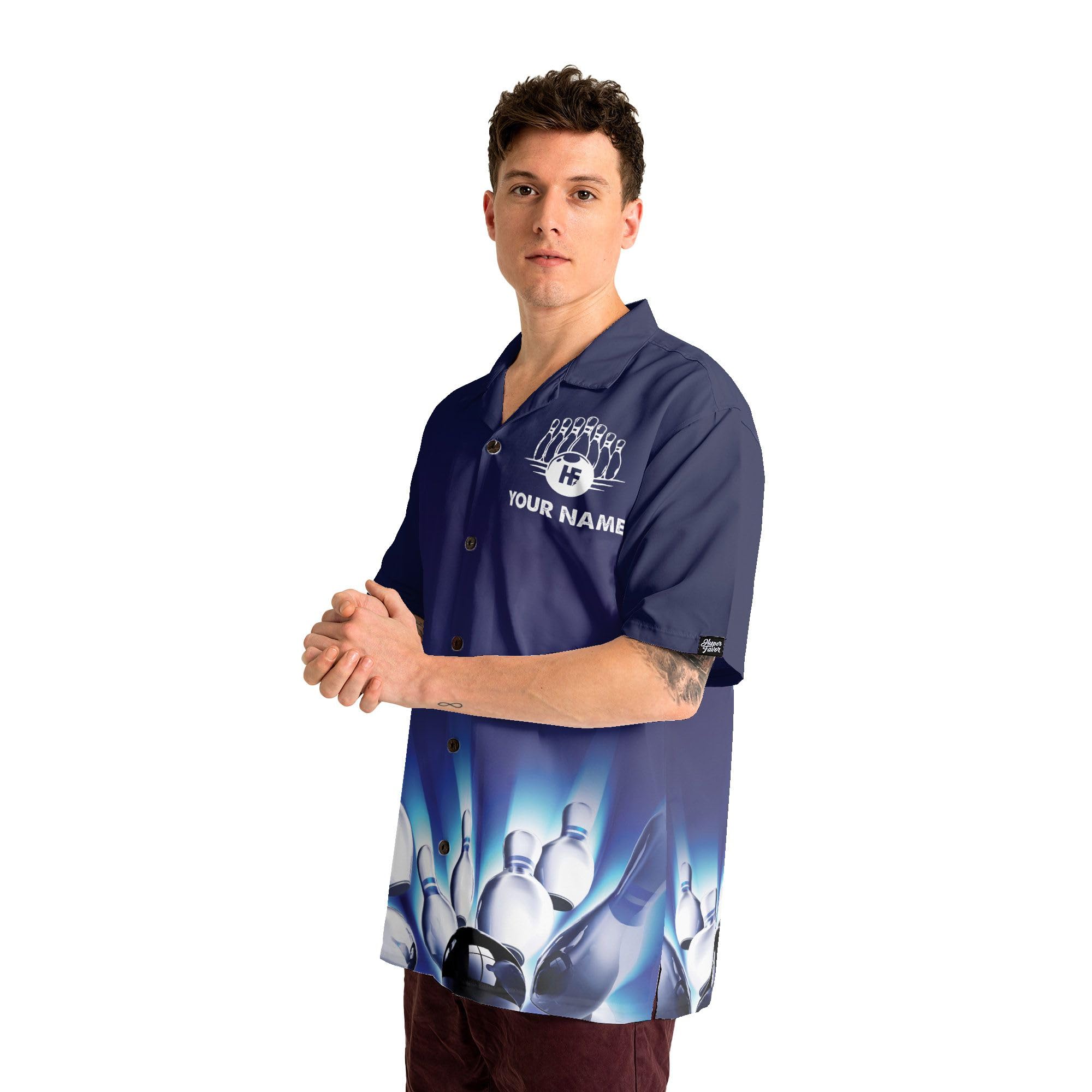Custom Personalized Bowling Shirts with Names for Men & Women | Stylish Hawaiian Bowling Team Shirts | Perfect for Bowling Leagues, Tournaments & Casual Wear