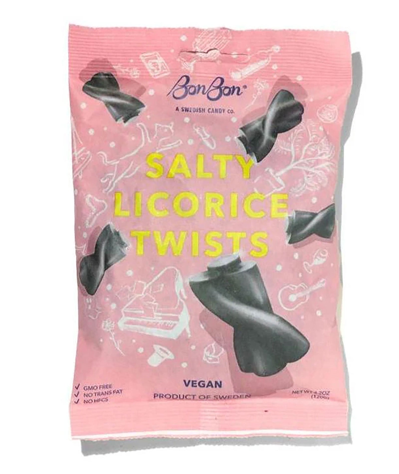 Organic Black Licorice Twists by BonBon NYC | Gluten-Free Candy for Movie Nights & Party Favors | Old Fashioned Sweet Treat for Halloween & Christmas Gifts