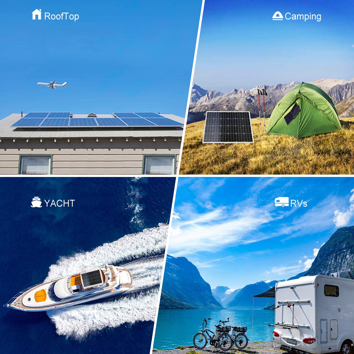 720W Grid-Tied Solar Panel System Kit - 6x 120W Monocrystalline Panels with 2000W MPPT Inverter for Home Energy Savings | Perfect for Residential Solar Power Generation & Off-Grid Backup