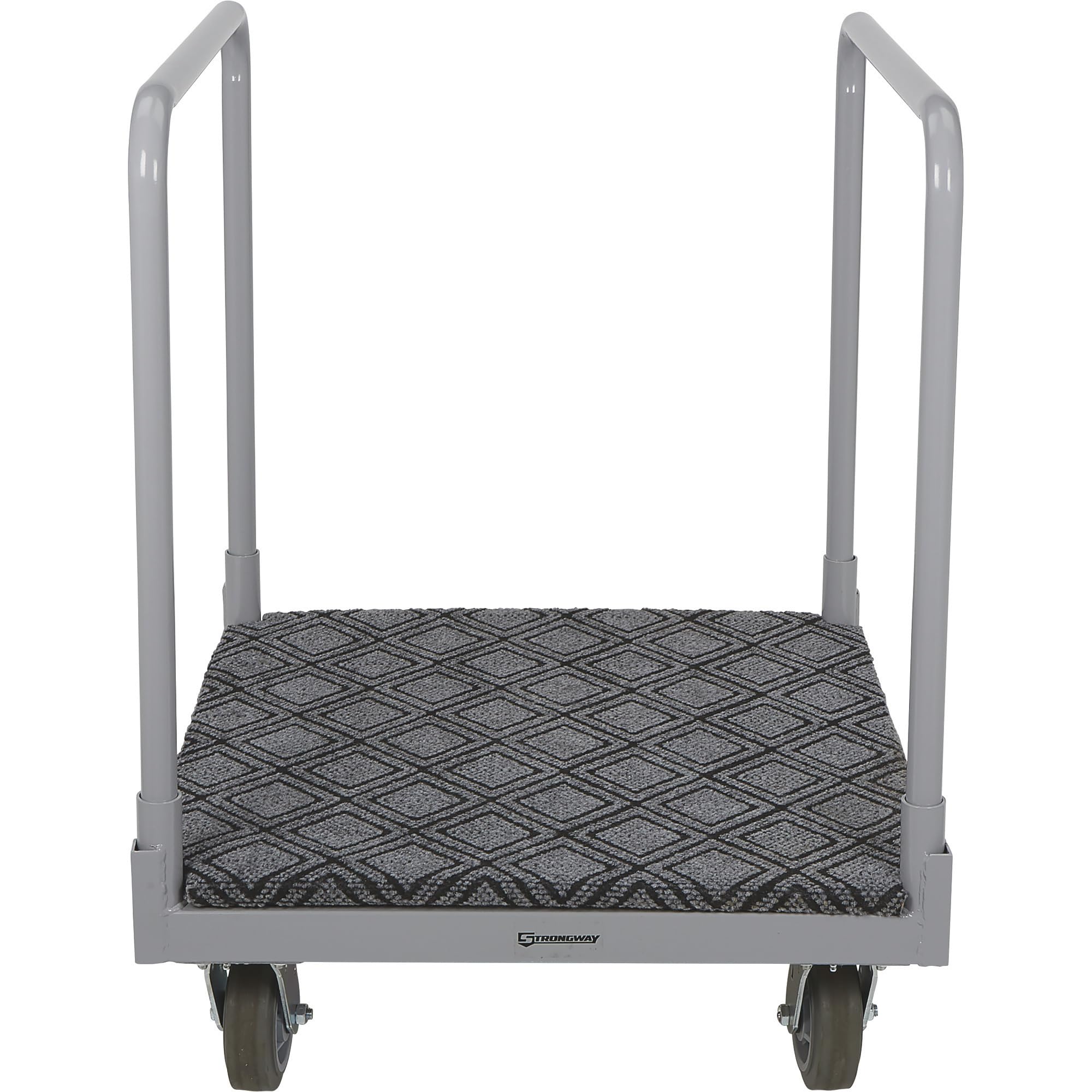 Strongway Heavy-Duty 4-Wheel Utility Cart with Carpeted Deck - 1600 lb Capacity - Perfect for Warehouse, Garage & Home Moving