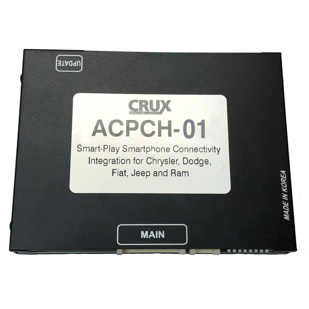 Crux ACPCH-01 Smart Play Smartphone Integration Kit with Multi-Camera Inputs for 2011-2017 Chrysler, Dodge, Fiat & Maserati Vehicles - Uconnect Compatible - Seamless Navigation & Entertainment Upgrade for Your Car