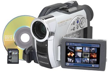 Hitachi DZ-MV780MA 1.3MP DVD Camcorder with 10x Optical Zoom - Perfect for Home Videos, Travel Recording & Special Events (Discontinued by Manufacturer)