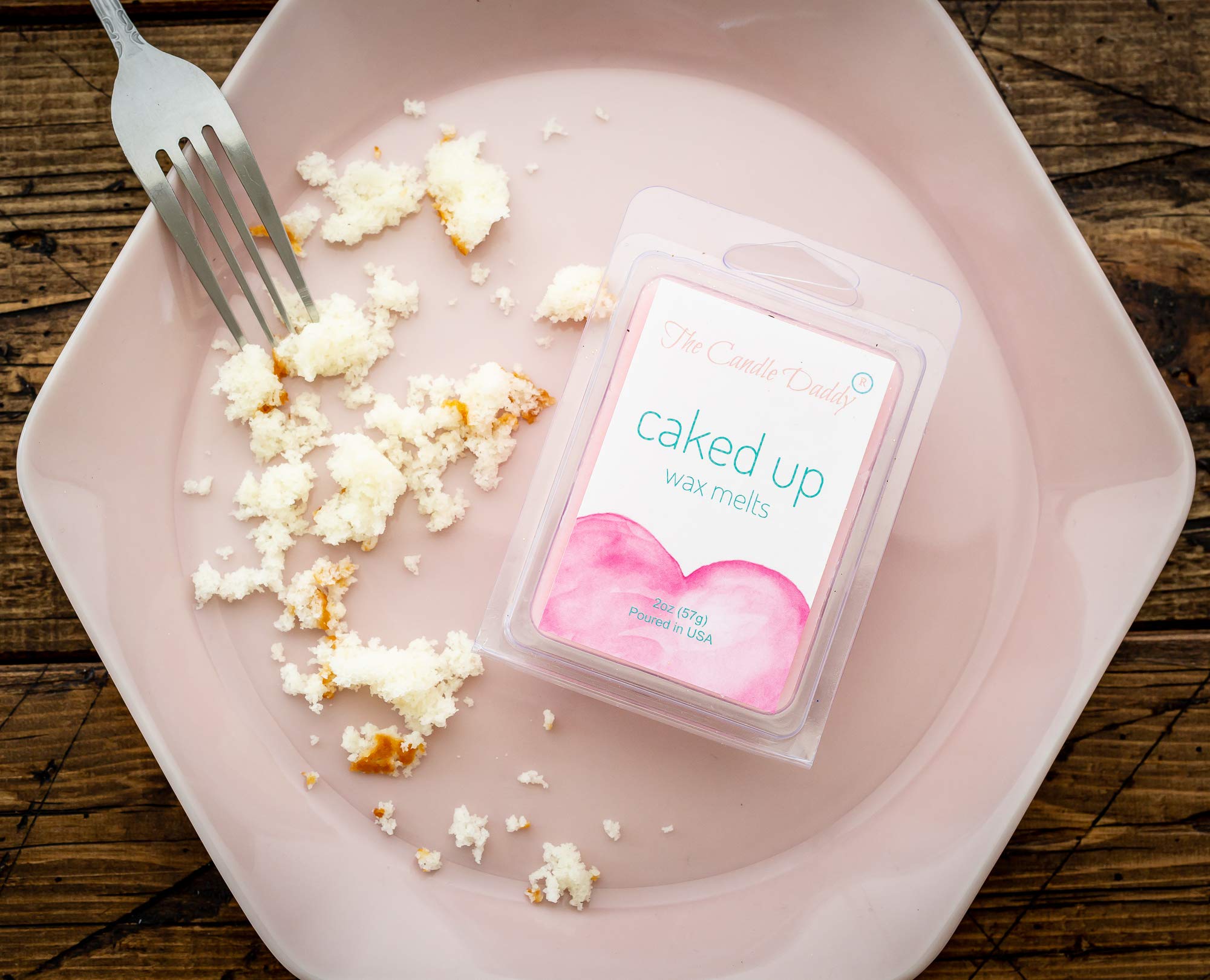 Caked Up Birthday Cake Scented Wax Melts - 2oz Package - Strong Fragrance Wax Cubes for Butt Enhancement & Home Aromatherapy - Perfect for Parties, Spa Days & Romantic Evenings