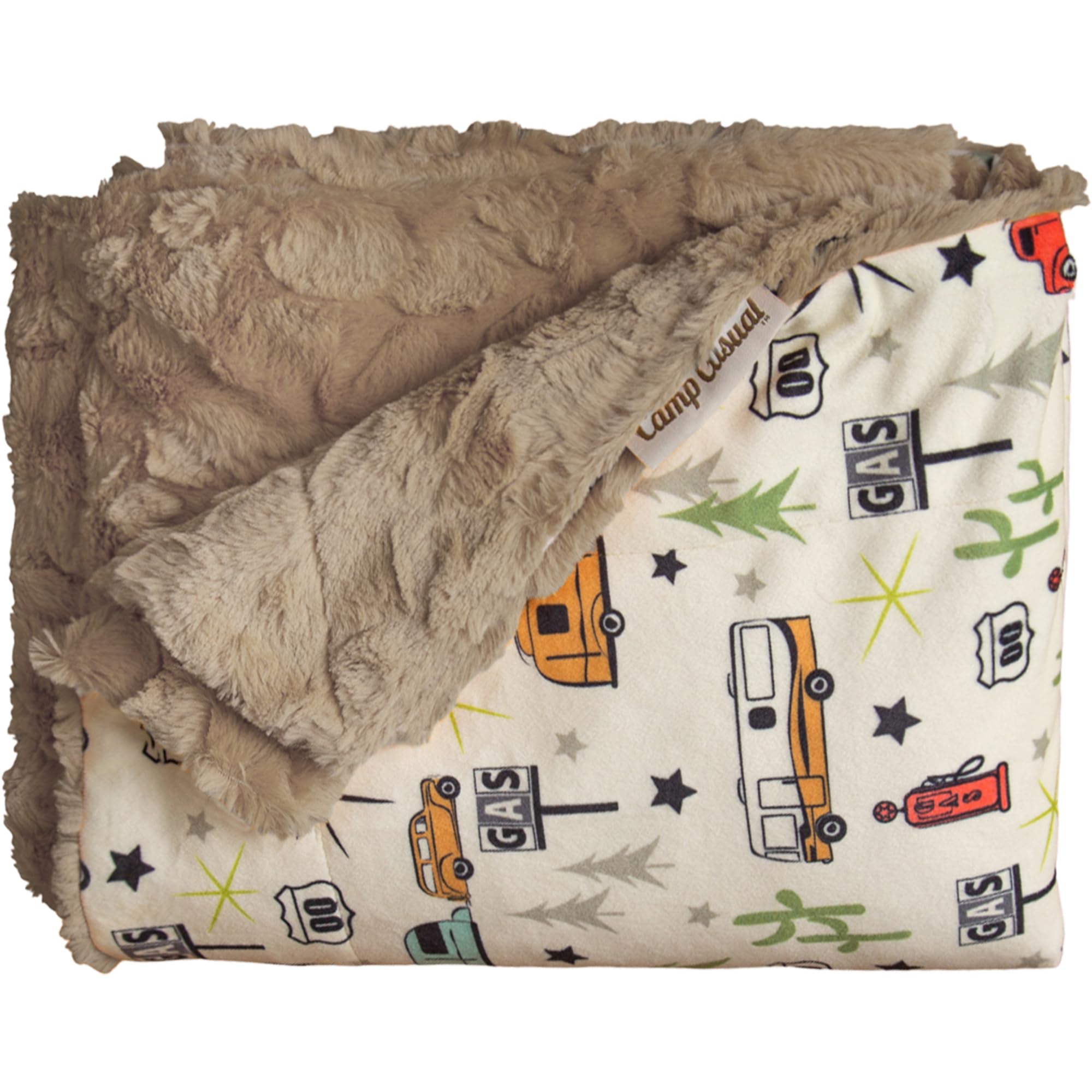 Cozy Reversible Plush Throw Blanket for Camping - Soft 100% Polyester Blanket with Retro Patterns - Machine Washable for Indoor & Outdoor Use - Perfect for Picnics, Travel, and Cozy Nights by the Fireplace