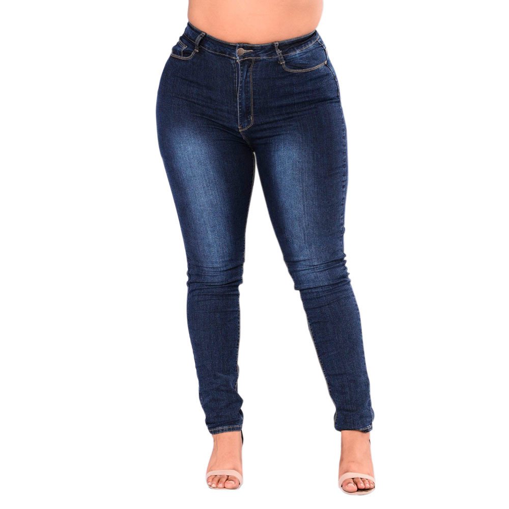 Handyulong Women's Plus Size Stretch Skinny Jeans - Ripped Destroyed Denim Pants & Slim Pencil Jeggings | Perfect for Casual Wear, Office Outfits & Night Out