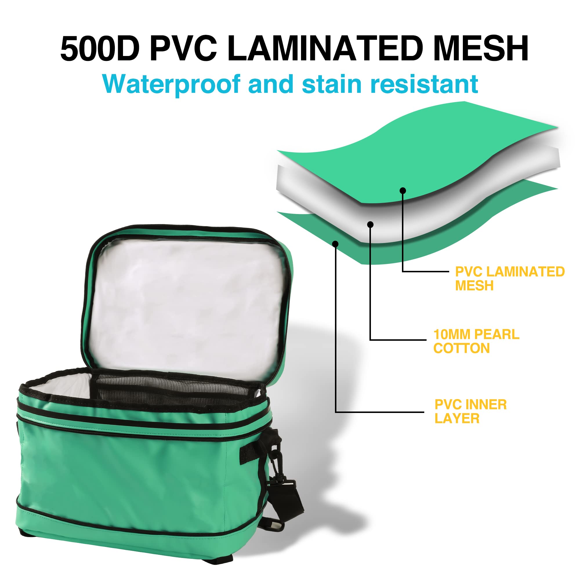 **UPWELL Waterproof SUP Cooler Deck Bag - PVC Dry Bag for Paddle Board Accessories, Holds 30 Cans for Surfing, Kayaking & Beach Trips**    *(Perfect for Outdoor Adventures, Beach Parties & Water Sports!)*