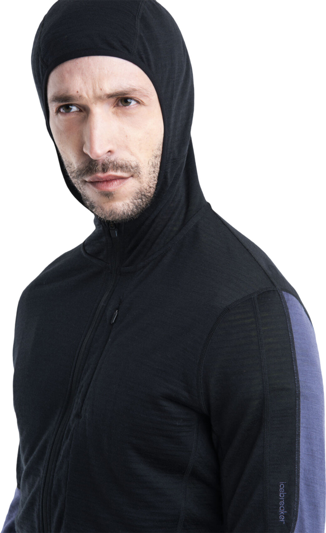 Men's 200 RealFleece Descender Merino Blend Long Sleeve Zip Hoodie - Warm Winter Outdoor Fleece Jacket for Hiking, Camping & Casual Wear