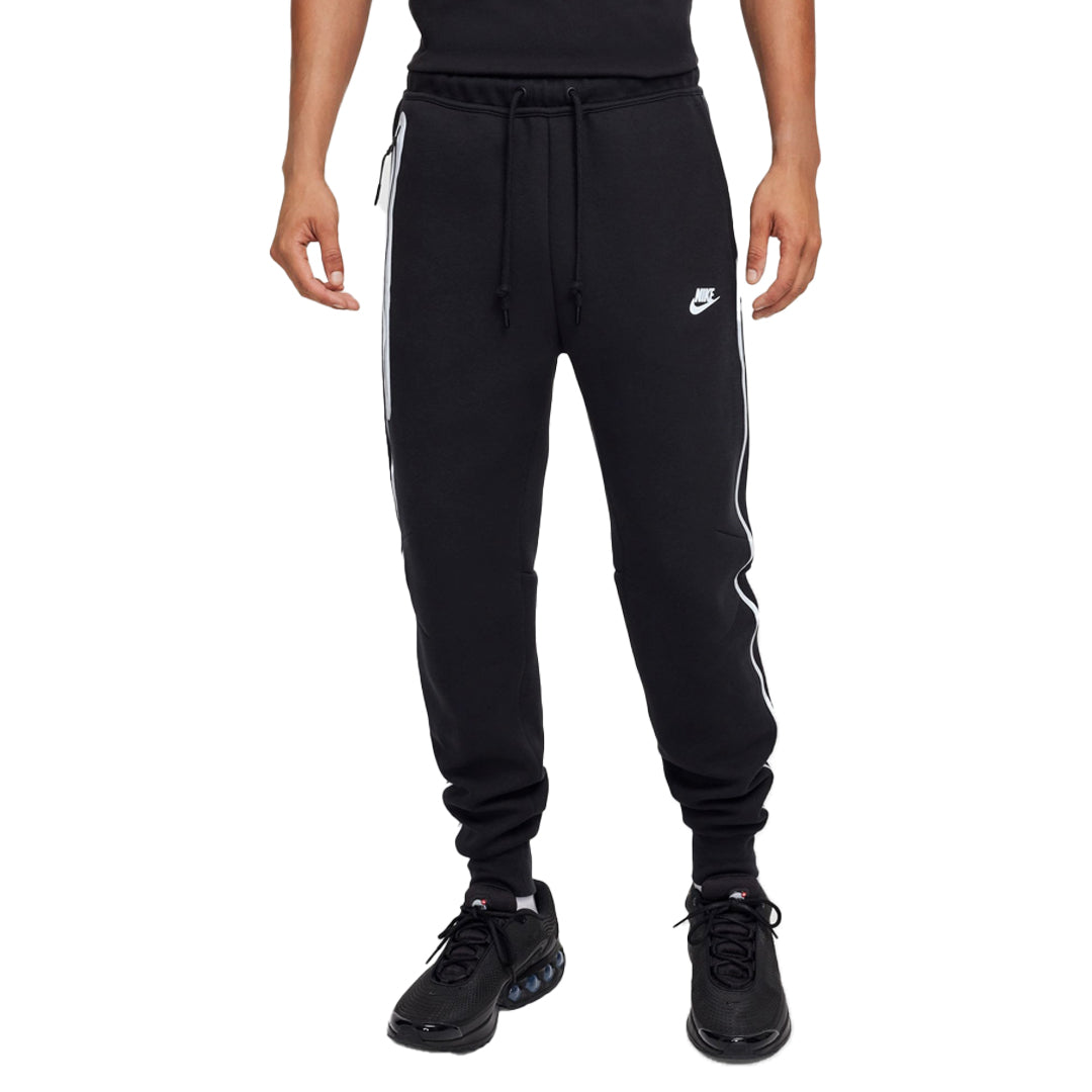 Tech Fleece Joggers for Men & Women - Black & Bemis Silver | Comfortable Athletic Sweatpants for Running, Gym, Lounge & Casual Wear