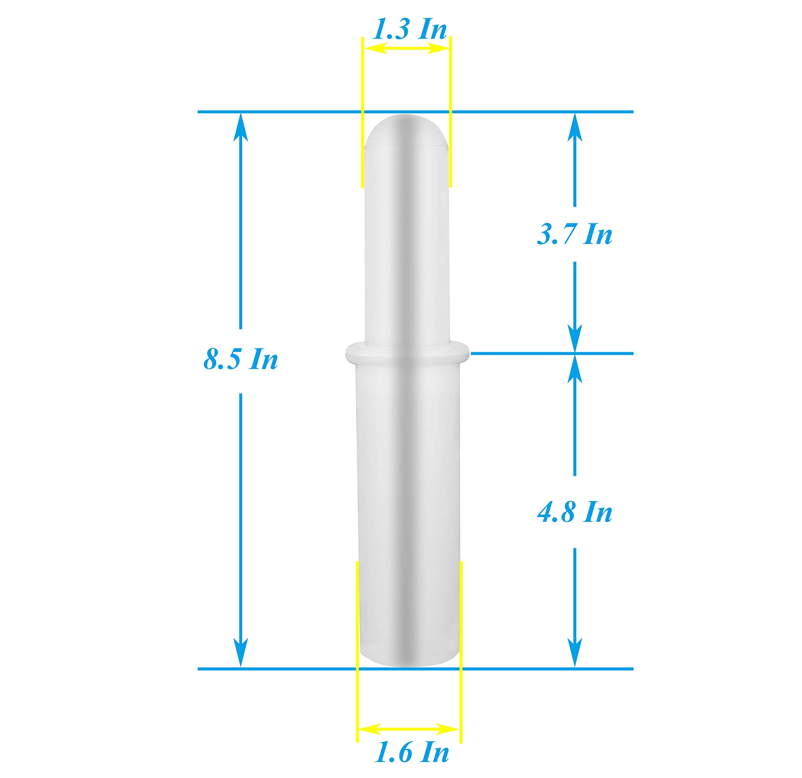 8.5 Inch Plastic Meat Pusher for Sausage Maker & Meat Grinders - Food Grade Safe - Perfect for Home Kitchen, Butcher Shop & Sausage Making Accessories