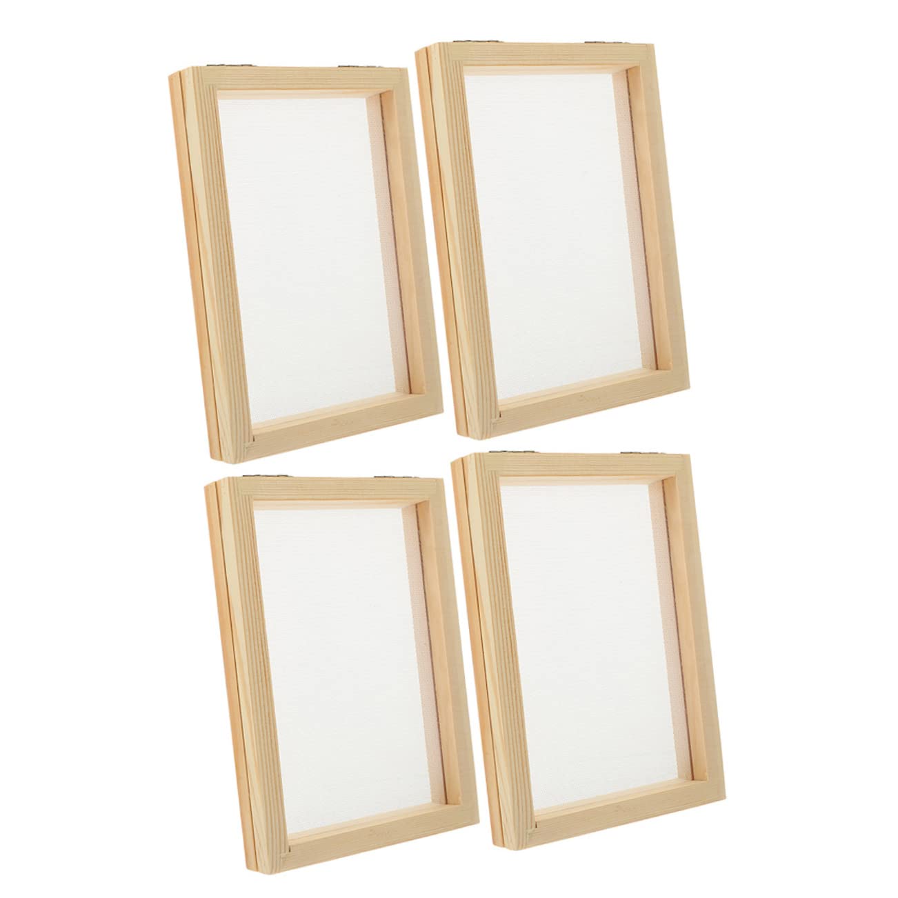 STOBOK 20 Pcs Wooden Paper Frame Craft Kit for Kids - DIY Educational Toys, Wood Crafts, Child Handicraft Molds - Perfect for Classroom Projects, Birthday Gifts & Creative Play