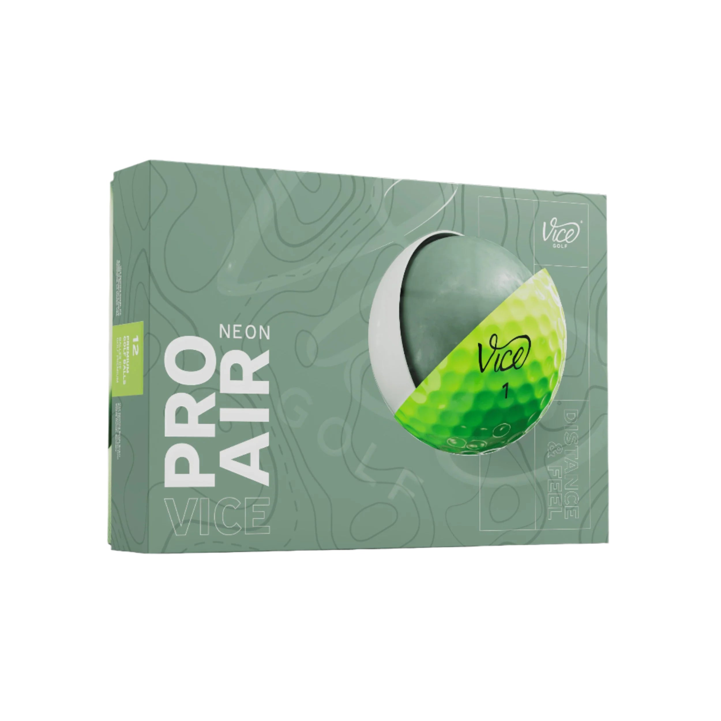 Vice Pro Air Golf Balls - Premium Soft Feel Low Compression Golf Balls for Distance & Control - Perfect for Recreational Play, Practice Sessions & Tournament Golf