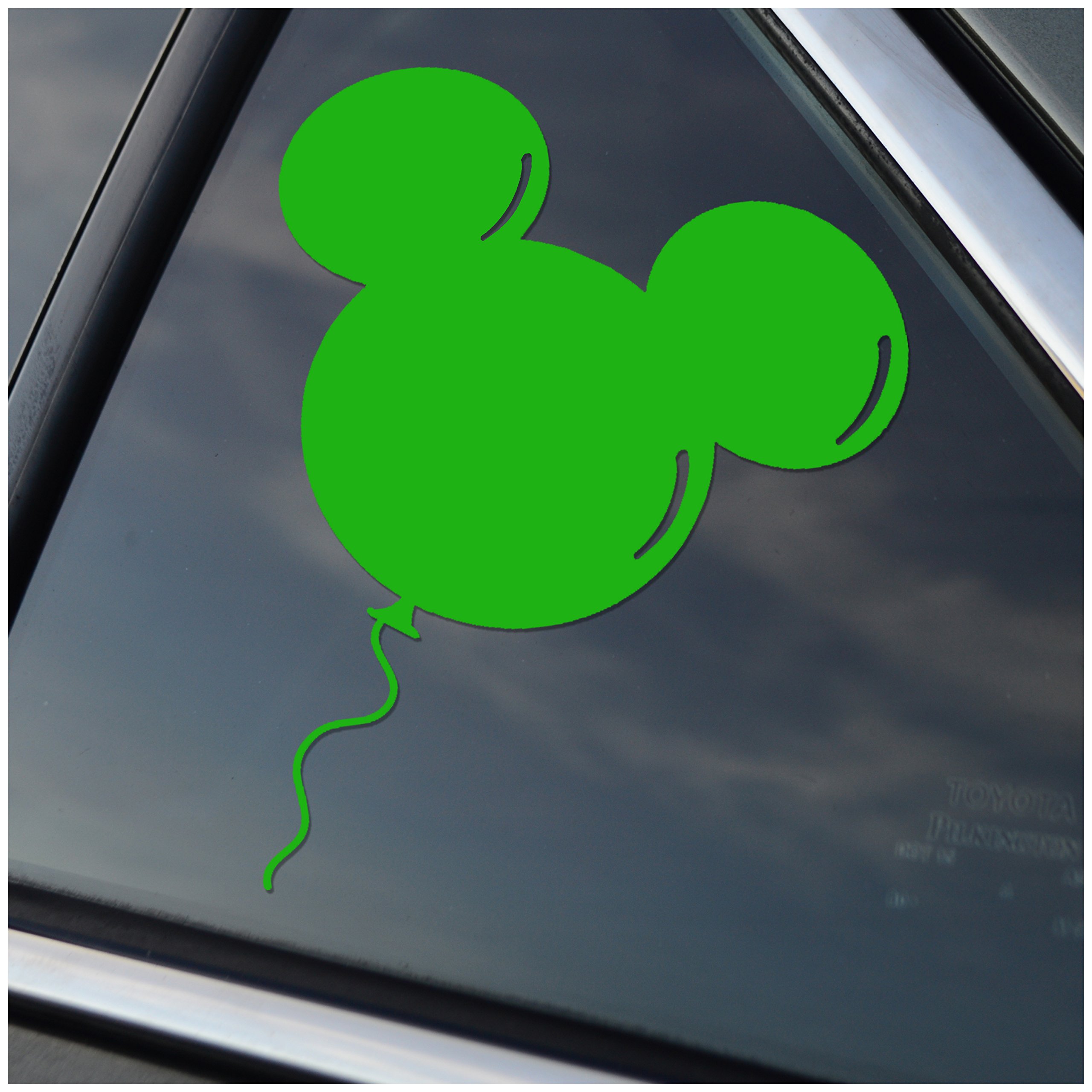 Green Mouse Head Balloon Vinyl Decal Sticker - Fun Party Decorations for Birthdays, Baby Showers & Room Wall Art