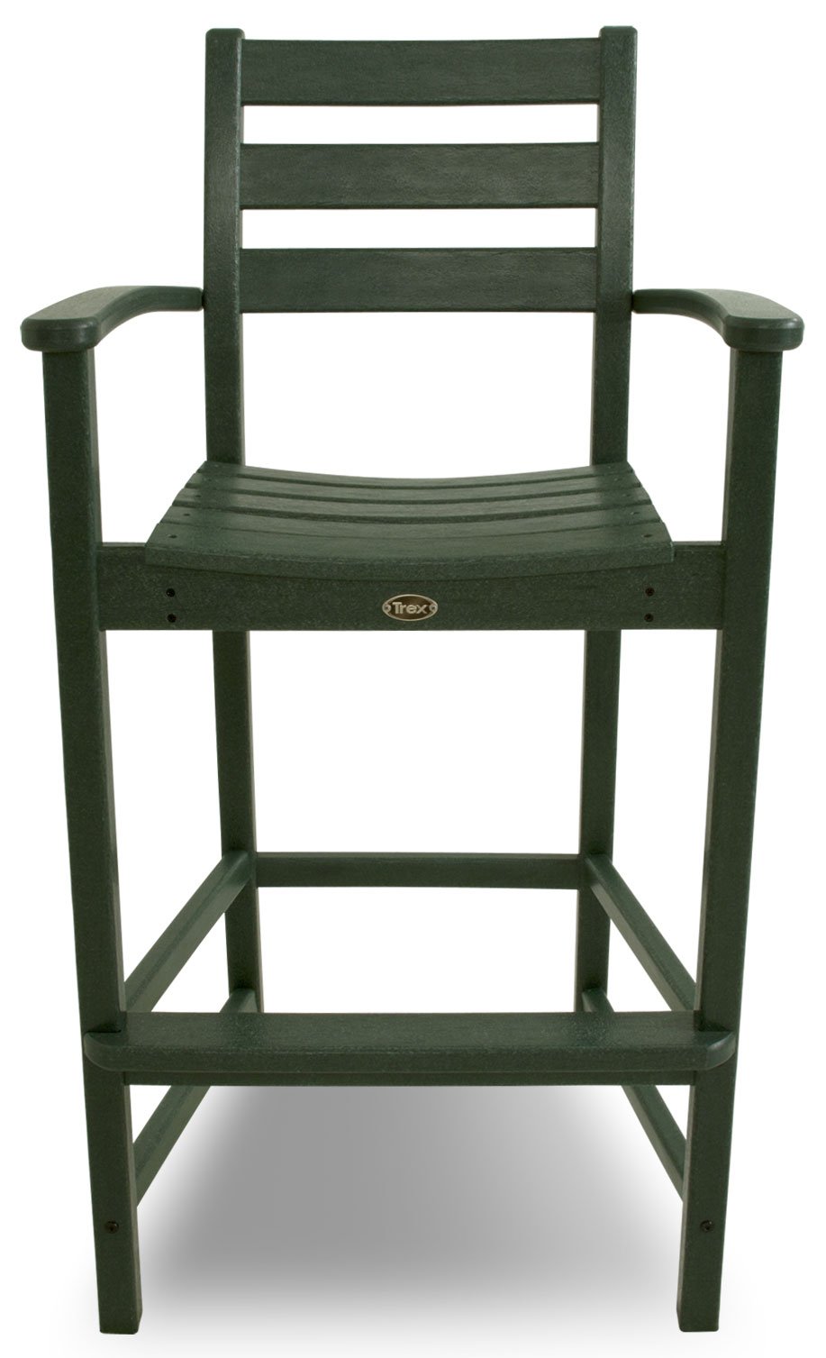 Trex Outdoor Furniture Monterey Bay Bar Rainforest Canopy Arm Chair - Weather-Resistant Patio Dining Chair for Backyard, Poolside & Deck Relaxation