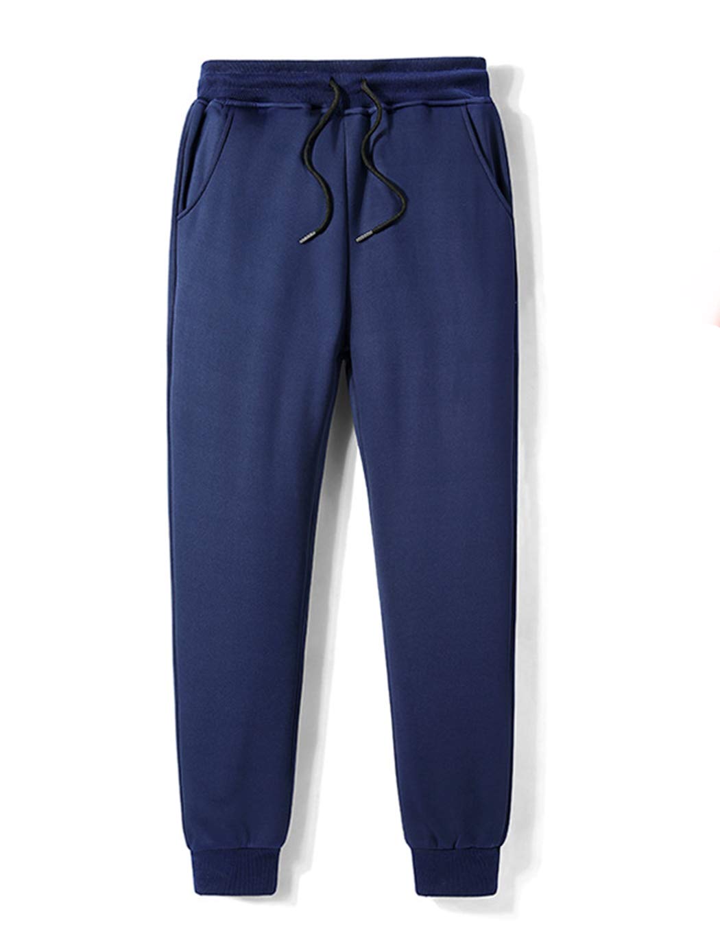 Haellun Men's Fleece Lined Winter Jogger Pants - Warm Athletic Sweatpants for Casual Wear, Outdoor Activities & Lounging