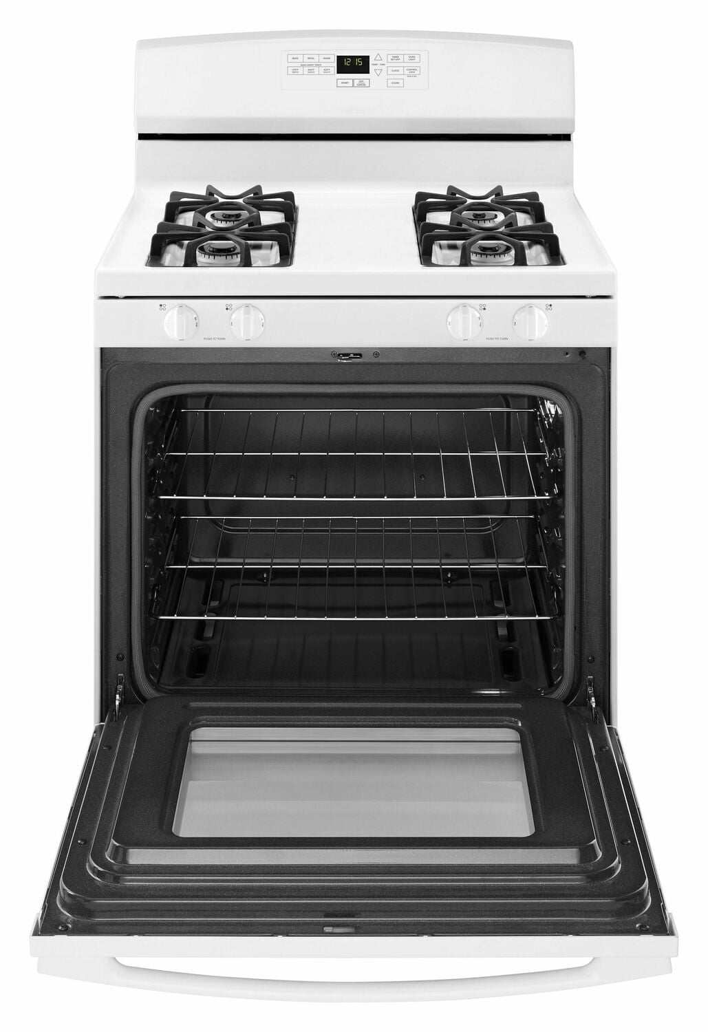 Amana AGR6603SFW 30 Inch Gas Range with Self-Clean Option - White | 5 Burner Stove, Convection Oven & Storage Drawer | Perfect for Home Kitchens & Small Restaurants