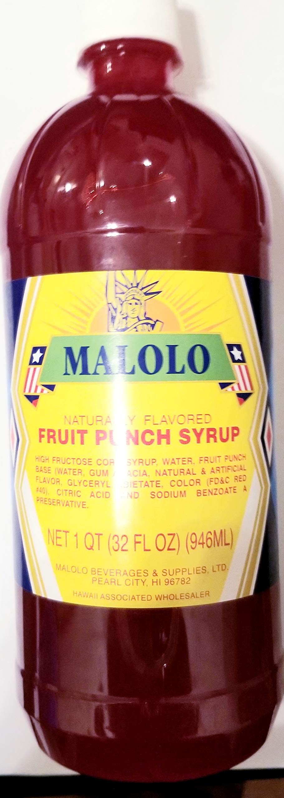Malolo Hawaiian Fruit Punch Syrup - Tropical Drink Mix for Cocktails, Smoothies & Mocktails | Perfect for Parties, BBQs & Summer Refreshments