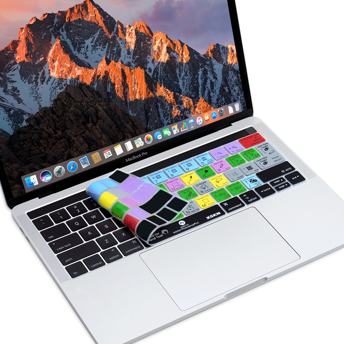 XSKN Shortcut Keyboard Skin Cover for MacBook Pro 13