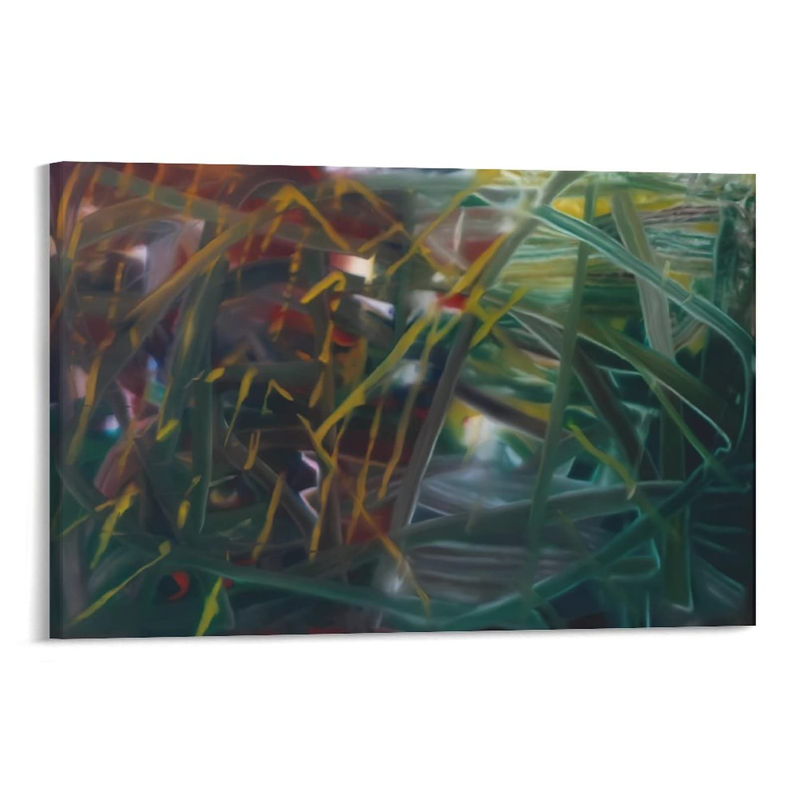 Gerhard Richter Abstract Painting No. 439 Art Poster - Premium Canvas Wall Art Print for Modern Home Decor (24x36 inches/60x90cm Framed or Unframed) - Perfect for Living Room, Bedroom & Office Wall Decoration
