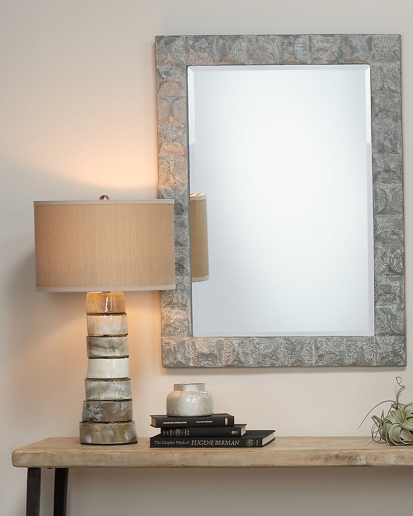 Stacked Horn Table Lamp - Modern Handcrafted Home Decor for Living Room, Bedroom & Office - Perfect for Ambient Lighting and Stylish Interior Design