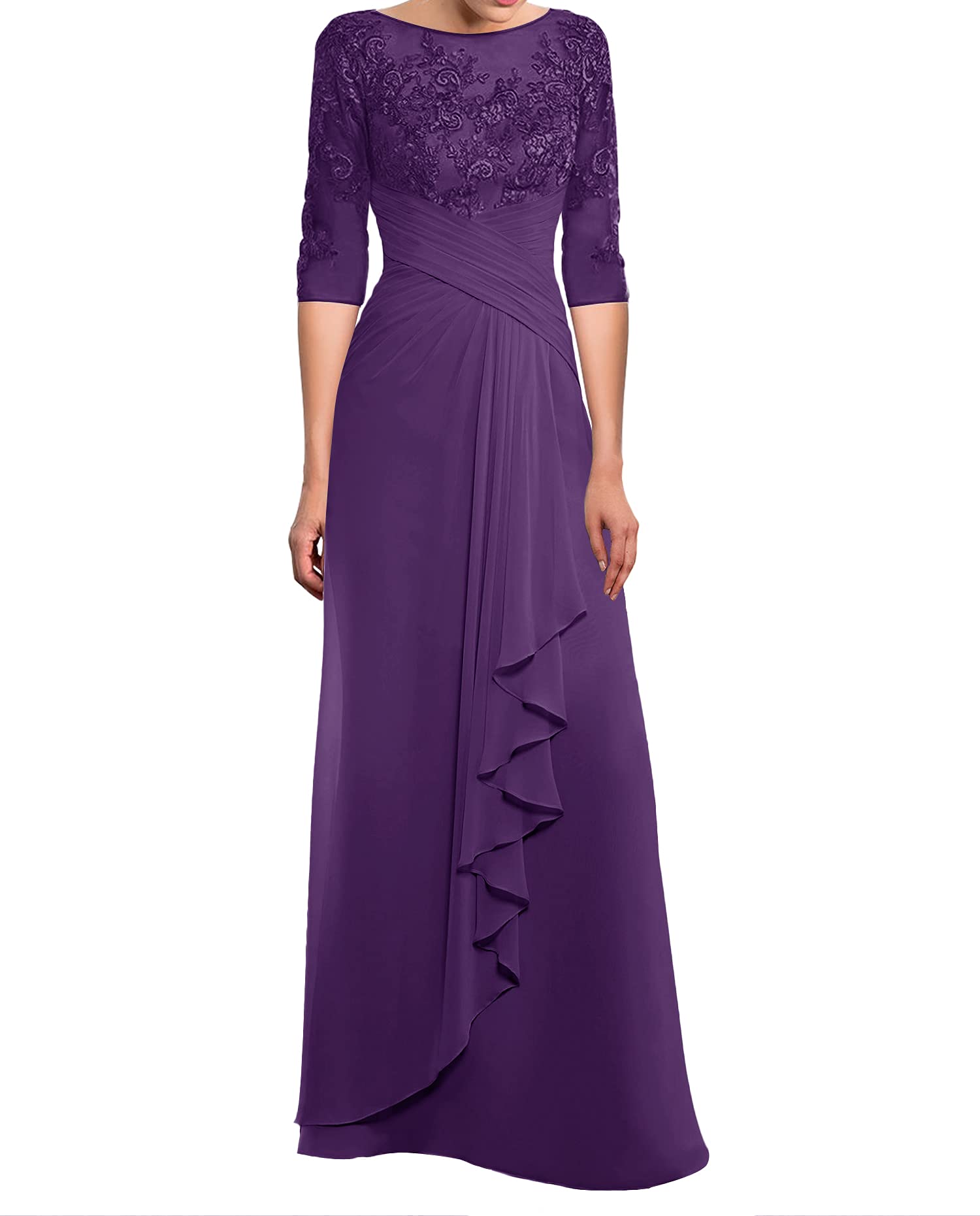 Elegant Mother of The Bride Dresses - Lace Formal Evening Gowns for Women, Long Chiffon Wedding Guest Dresses - Perfect for Weddings, Galas & Special Occasions