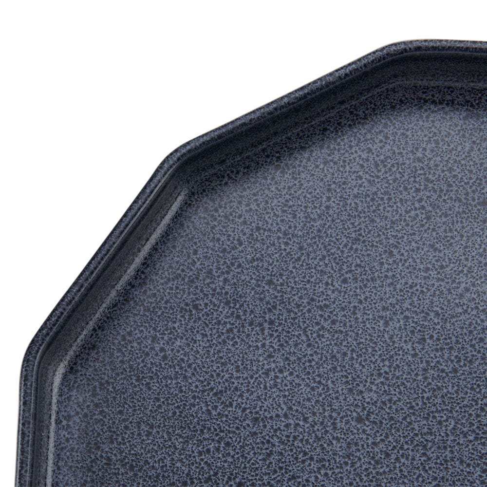 Luxor Blue 12-Piece Dinnerware Set - Service for 4 - Elegant Porcelain Plates, Bowls & Mugs - Perfect for Family Dinners, Dinner Parties & Holiday Entertaining