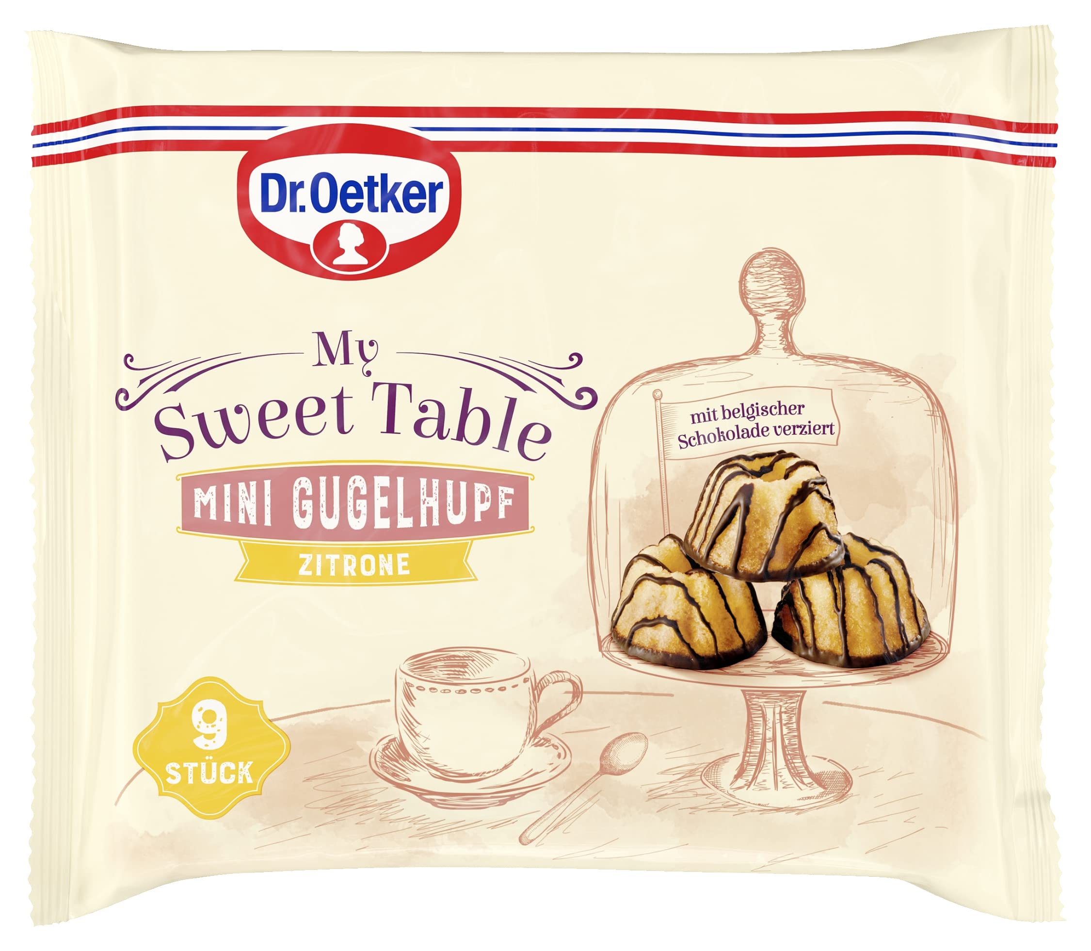 Dr. Oetker My Sweet Table - 8-Piece Mini Cake Set (Chocolate & Lemon Bundt Cakes, Chocolate Flockina & Lemon Cake Balls) - Perfect for Parties, Dessert Buffets & Gift Giving