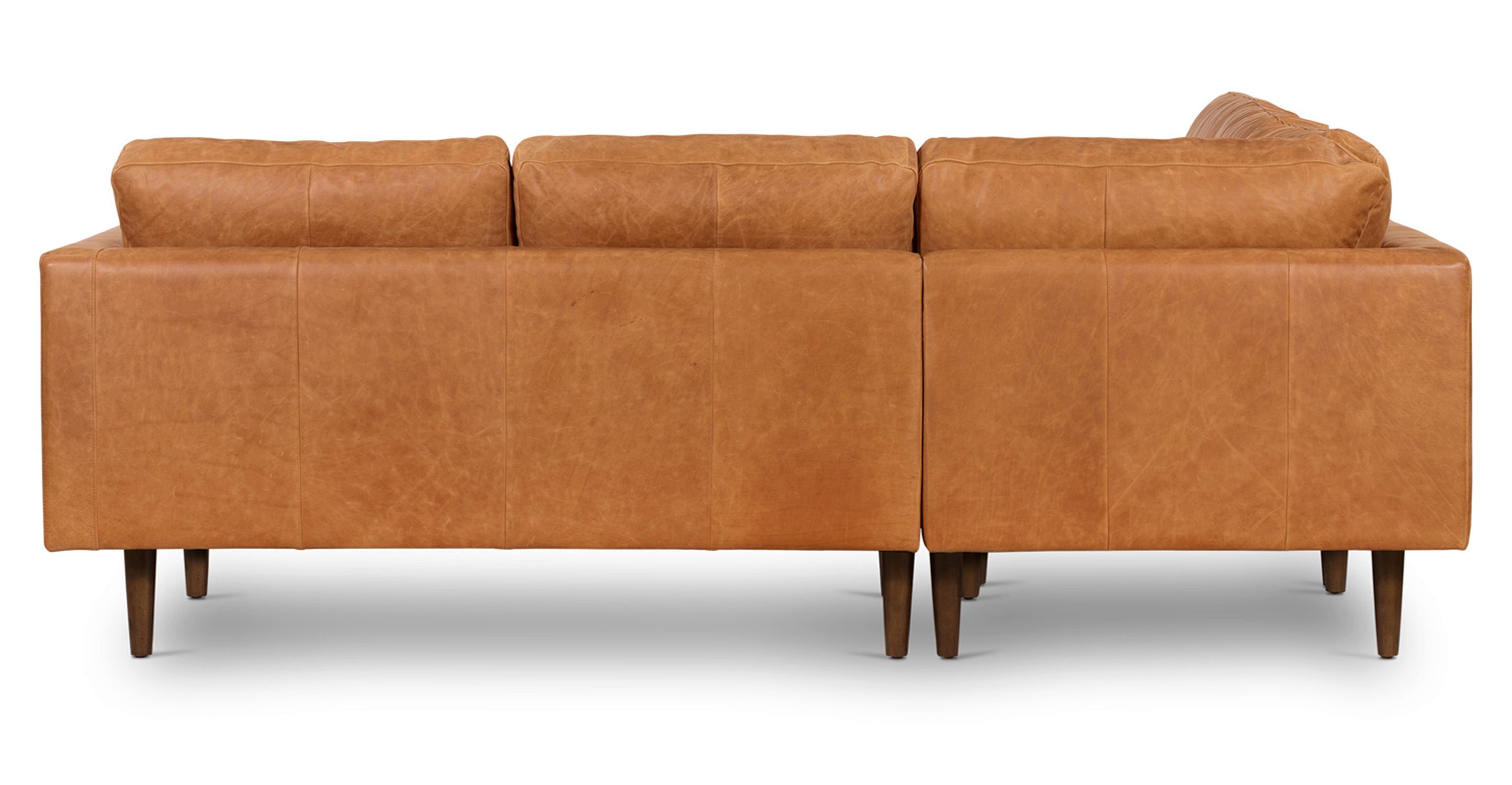 Luxury Napa Leather Corner Sectional Sofa - Modern L-Shaped Couch for Living Room, Home Theater & Office - Soft & Durable Genuine Leather Furniture