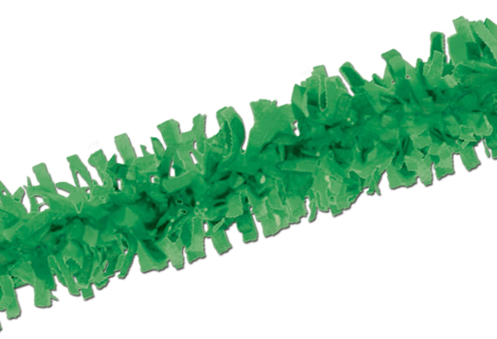 Beistle 24-Piece Green Tissue Paper Garland - 25ft Christmas Party Decorations for Indoor Home, Wedding & Holiday Celebrations | Perfect for Tree Trimming, Mantel Decor & Festive Backdrops