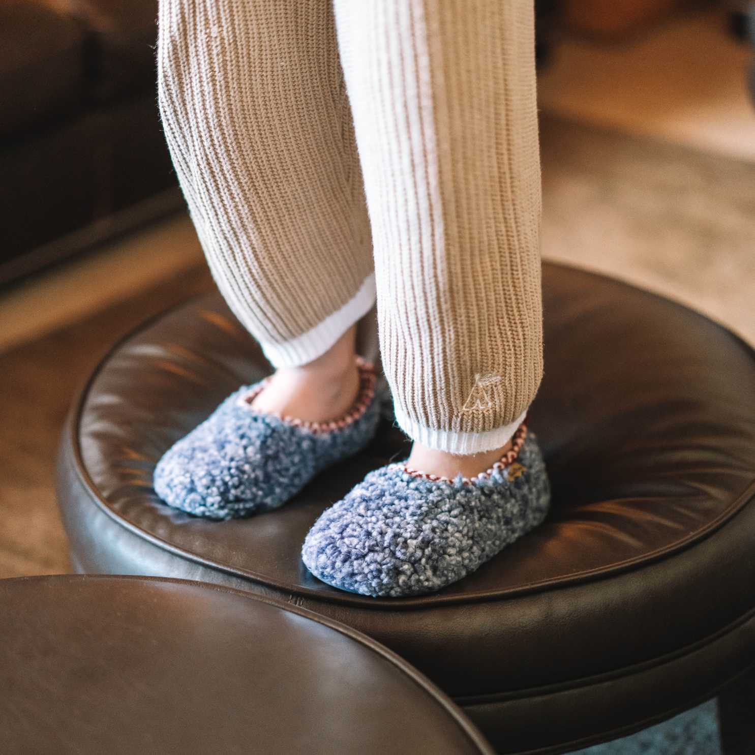 Lezo SH Kids' Closed Toe Cotton Slippers - Soft & Comfortable House Shoes for Boys & Girls - Perfect for Indoor Play, Lounge & Home Wear