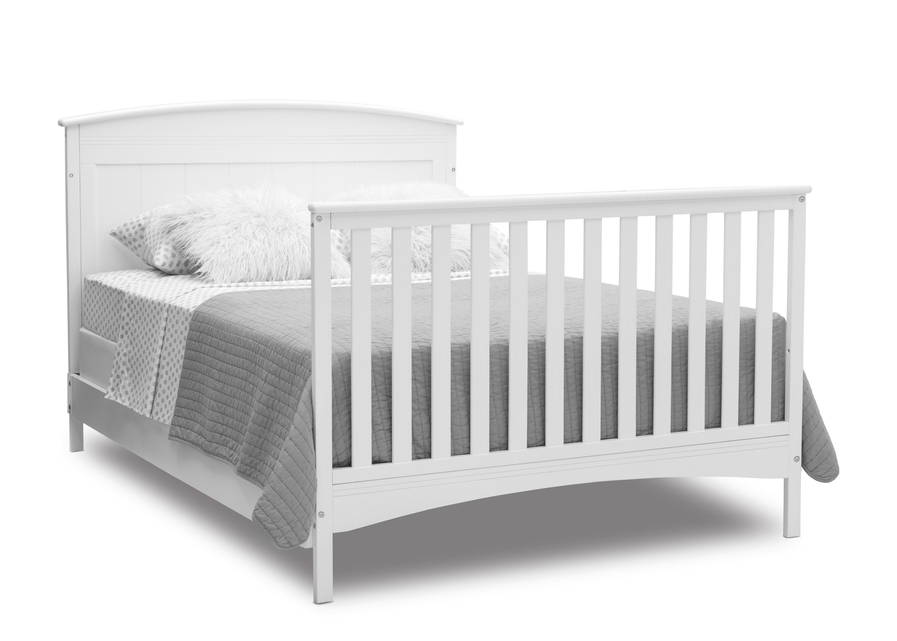 Archer 4-in-1 Convertible Baby Crib - Toddler Bed, Daybed & Full-Size Bed - Safe & Stylish Nursery Furniture for Newborns to Teens - Perfect for Bedrooms, Daycare & Guest Rooms