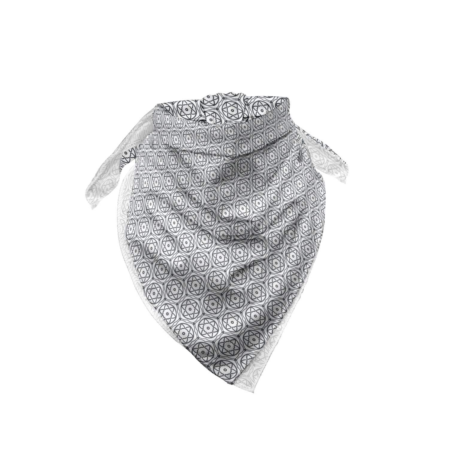 Ambesonne Abstract Bandana - Floral Ornate Art Design Unisex Head & Neck Scarf for Men & Women | Perfect for Outdoor Activities, Festivals & Fashion Accessories