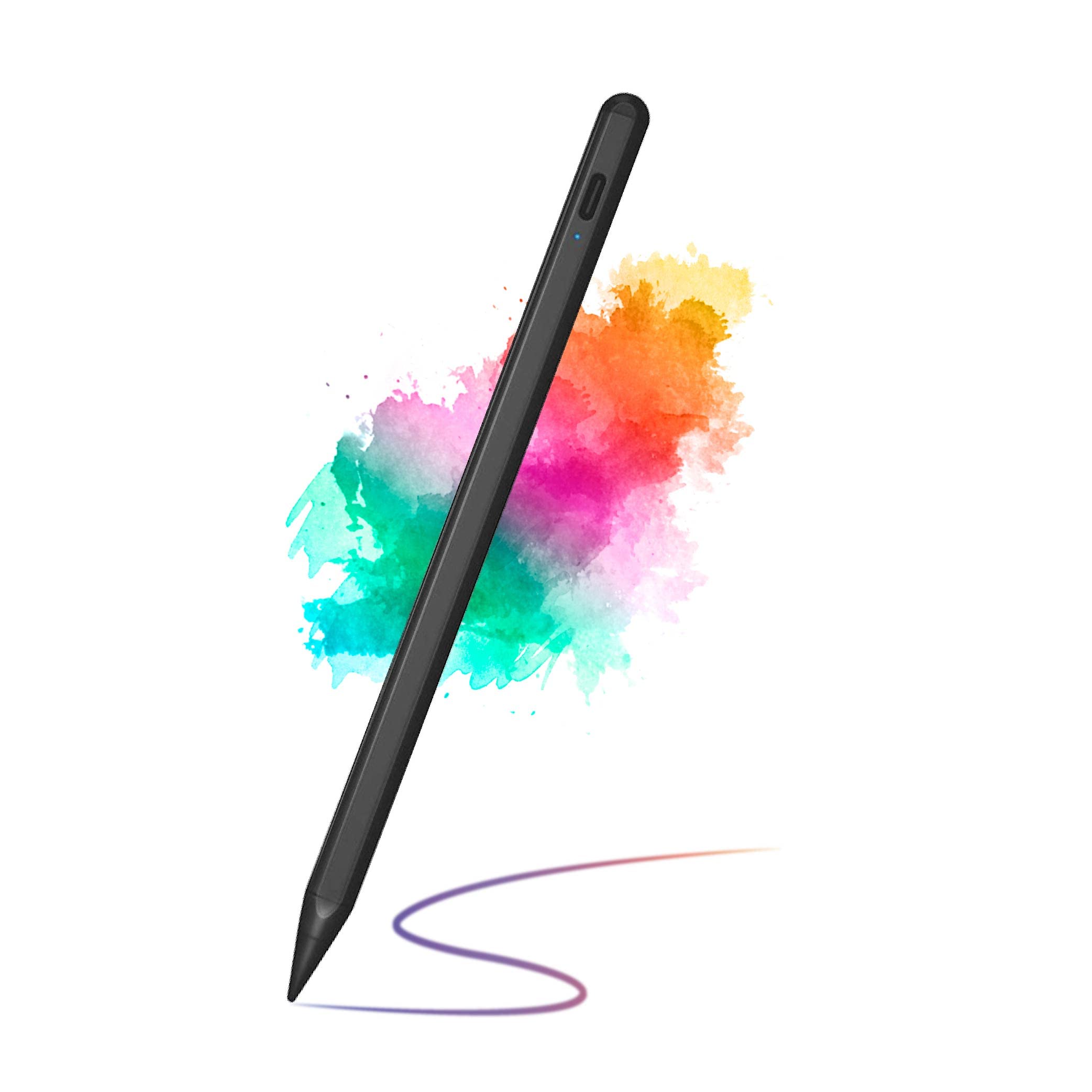 Premium Stylus Pen for iPad Pro 11/12.9 (2018-2022), iPad 6/7/8/9, iPad Mini 5/6, iPad Air 3/4 - Magnetic Apple Pencil Alternative with Palm Rejection & Tilt Sensitivity - Perfect for Drawing, Note-Taking & Digital Art (Black)