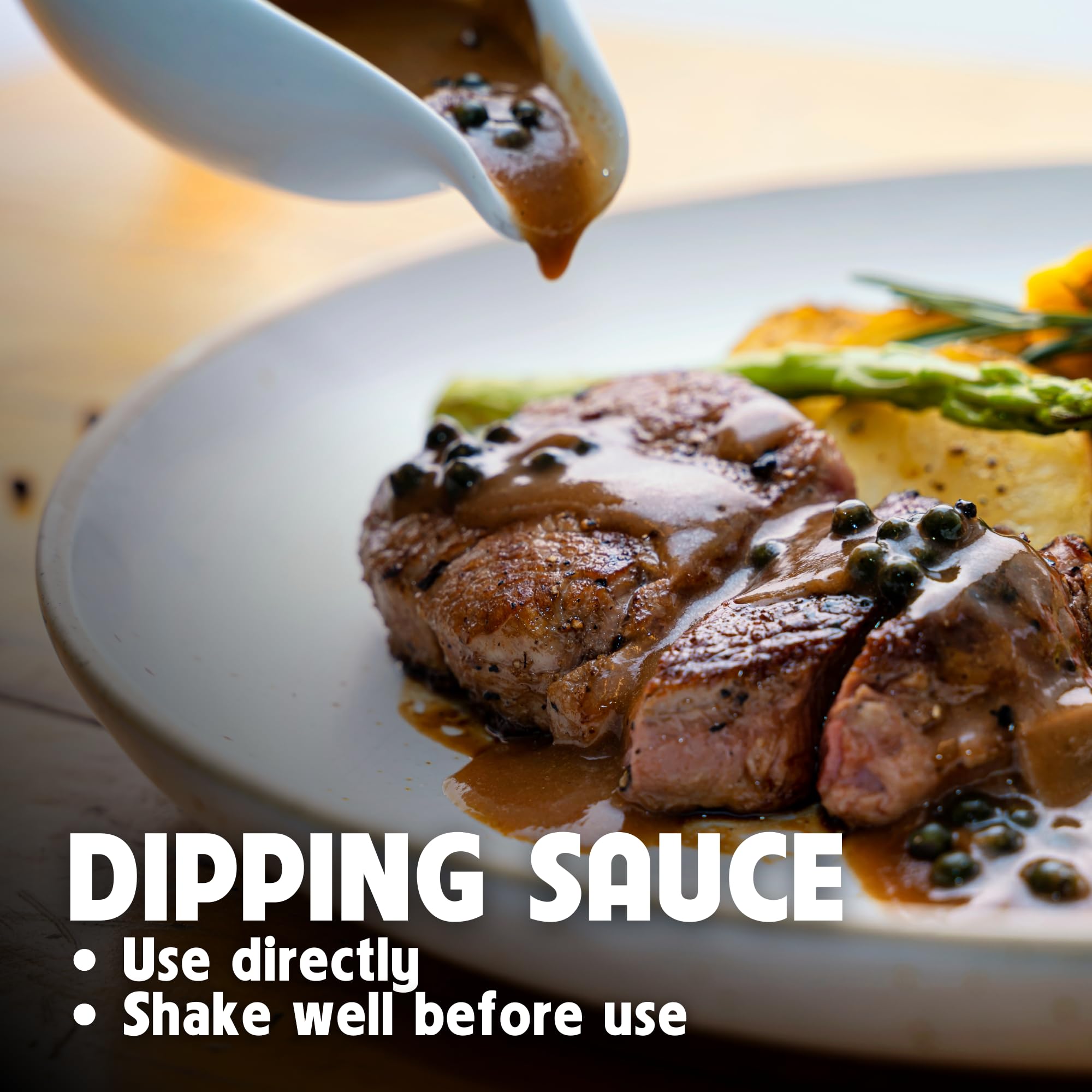 Premium Dh Foods Black Pepper Sauce - Hot & Rich Flavor Steak Sauce for Grilling, Marinating & Dipping | Perfect for Steak, BBQ, Stir Fry & Asian Dishes | 7oz (Pack of 2) | Gourmet Cooking & Restaurant-Style Meals at Home
