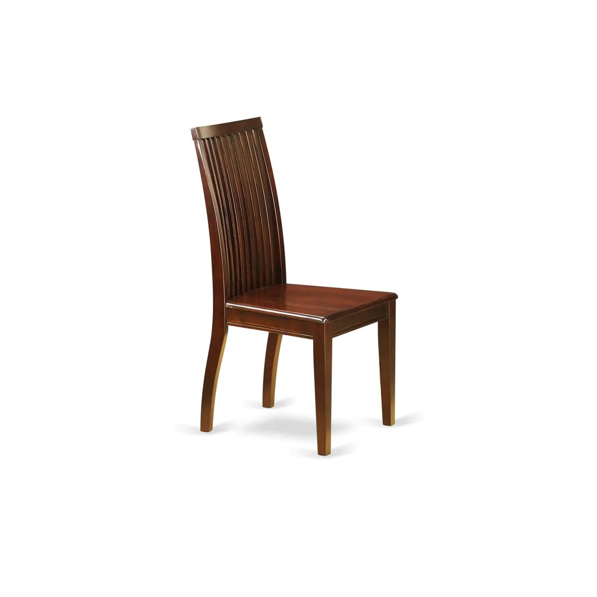 East West Furniture MZIP3-MAH-W 3-Piece Modern Dining Set - 36x54 Inch Rectangle Wooden Table with Drop Leaf & 2 Chairs, Mahogany Finish - Perfect for Small Kitchens, Breakfast Nooks & Compact Dining Spaces