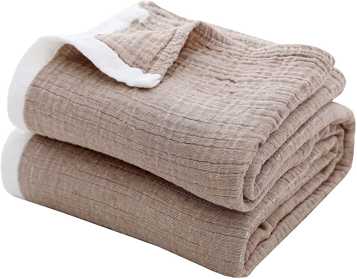 6-Layer Super Soft Cotton Baby Blankets for Newborns & Toddlers - Unisex Muslin Swaddle Blanket 30