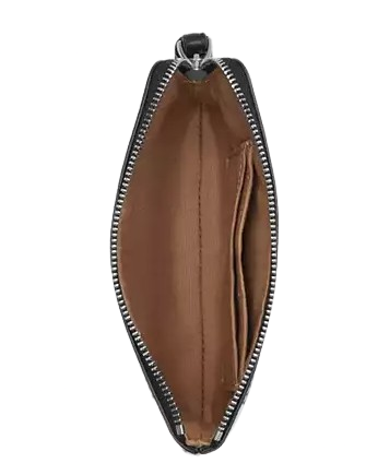 Coach Corner Zip Wristlet with Checkerboard Print - Stylish Crossbody Bag for Women, Perfect for Parties, Travel & Everyday Use
