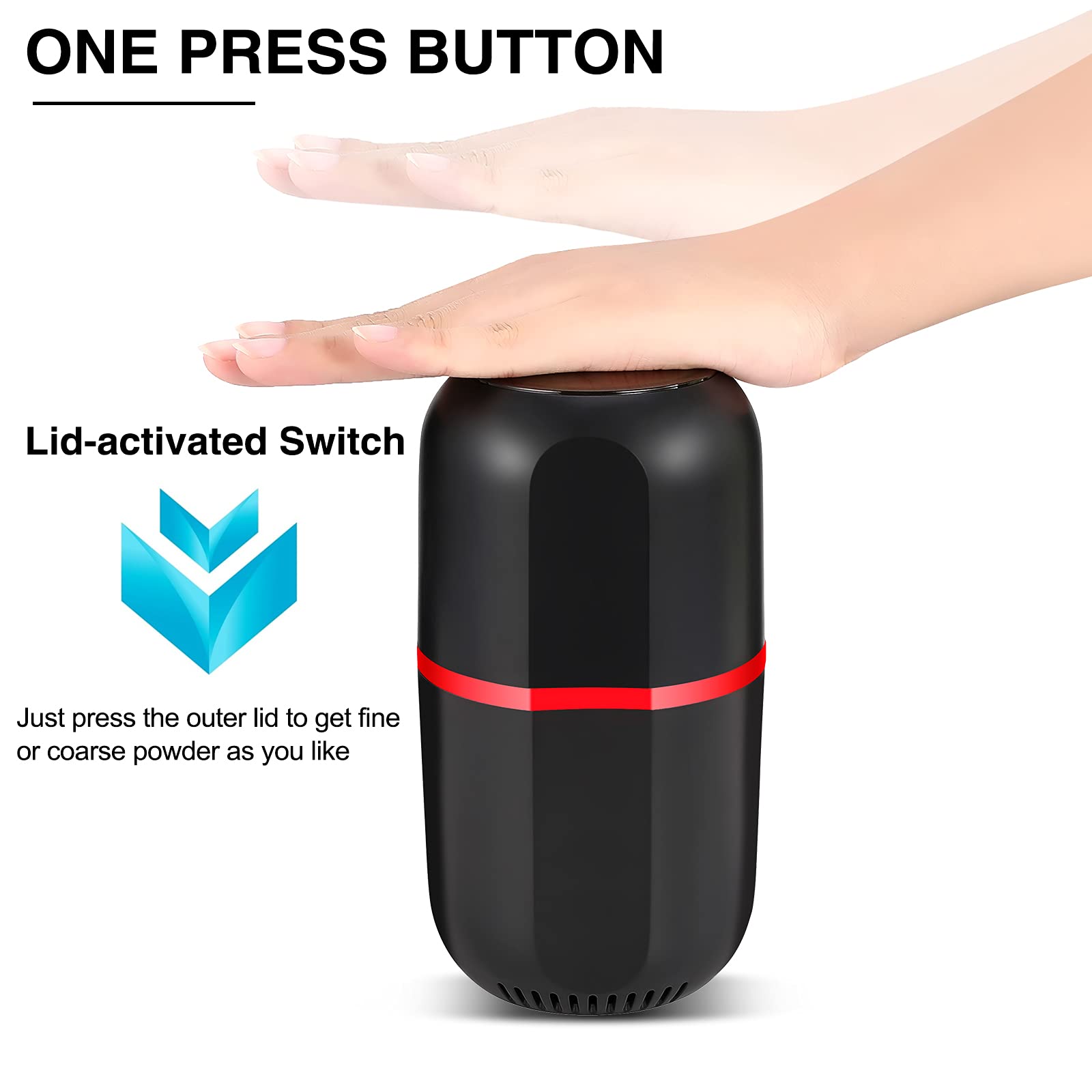 Electric Pill Crusher Grinder - Powerful Electronic Tablet Pulverizer for Small & Large Pills, Vitamins & Medications - Fine Powder for Feeding Tubes, Kids & Pets - Perfect for Elderly Care, Travel & Pet Medication