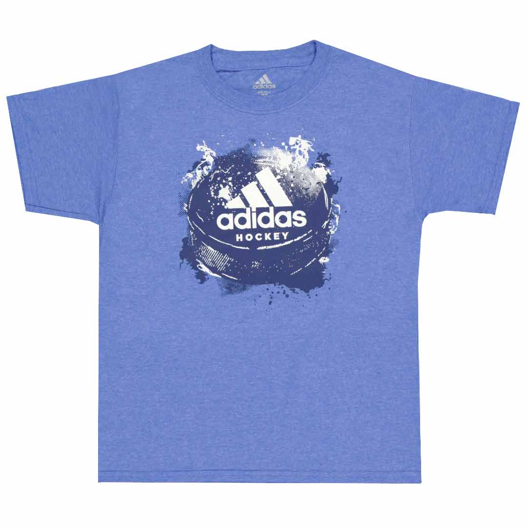 Adidas Kids' Hockey Logo Short Sleeve T-Shirt (CM6125) - Comfortable Junior Sports Tee for Casual Wear & Hockey Practice