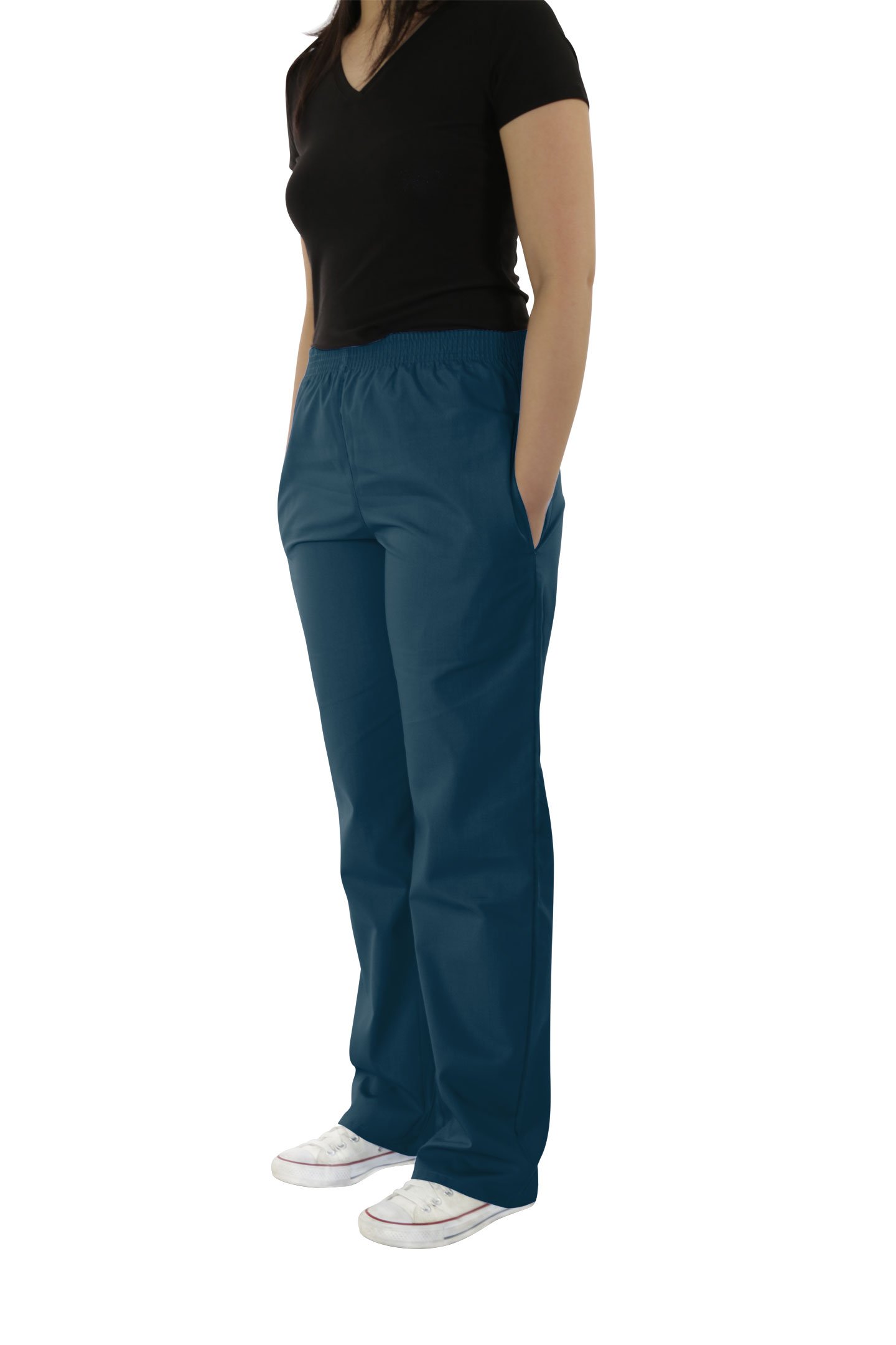 Unisex Ultrasoft Classic Scrub Pants with Elastic Waist - Comfortable Medical Scrubs & Cargo Pants for Doctors, Nurses & Healthcare Professionals - Perfect for Hospitals, Clinics & Long Shifts