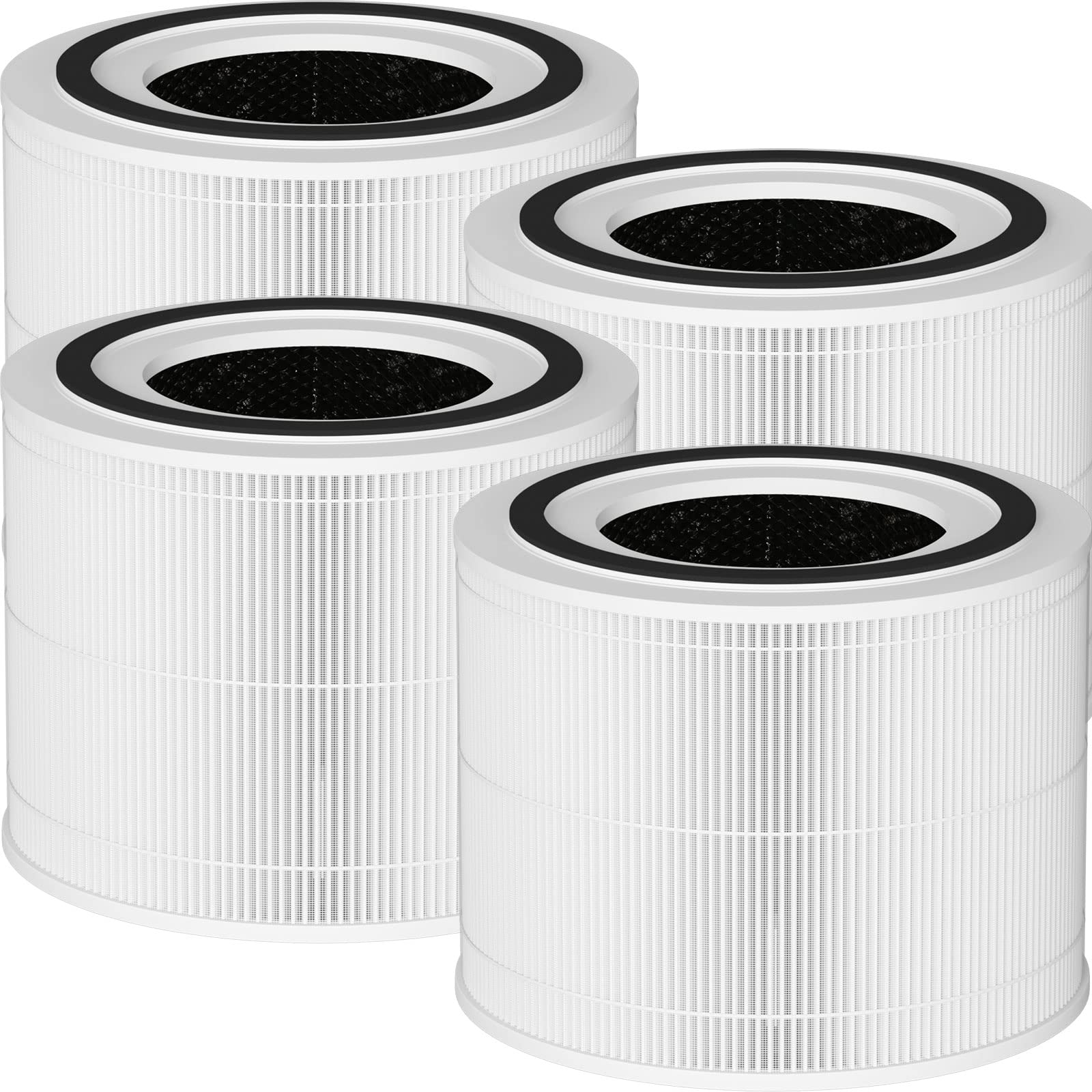 240 True HEPA Replacement Filter 4-Pack - Compatible with 240 Air Purifier, 3-in-1 HEPA Filter for Model 14 | Improves Indoor Air Quality for Allergies, Pets & Smoke | Perfect for Home, Office & Nursery