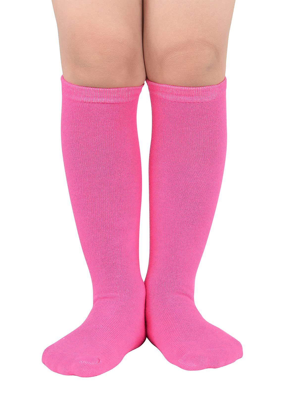 Century Star Kids Soccer Socks - Knee High Cotton Sports Socks for Boys & Girls - Breathable Uniform Socks for Toddler & Youth - Perfect for Soccer, Cheerleading & School Sports Activities