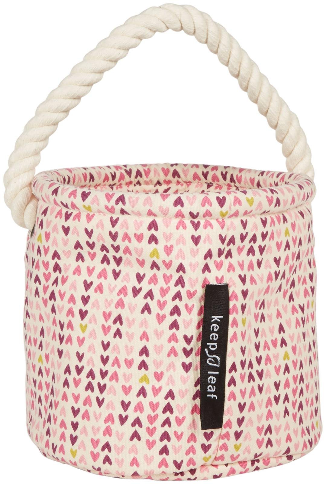 Small Plastic Storage Bins with Heart Design - Organize Closet, Bathroom & Kids Room - Stackable Home Organization Containers