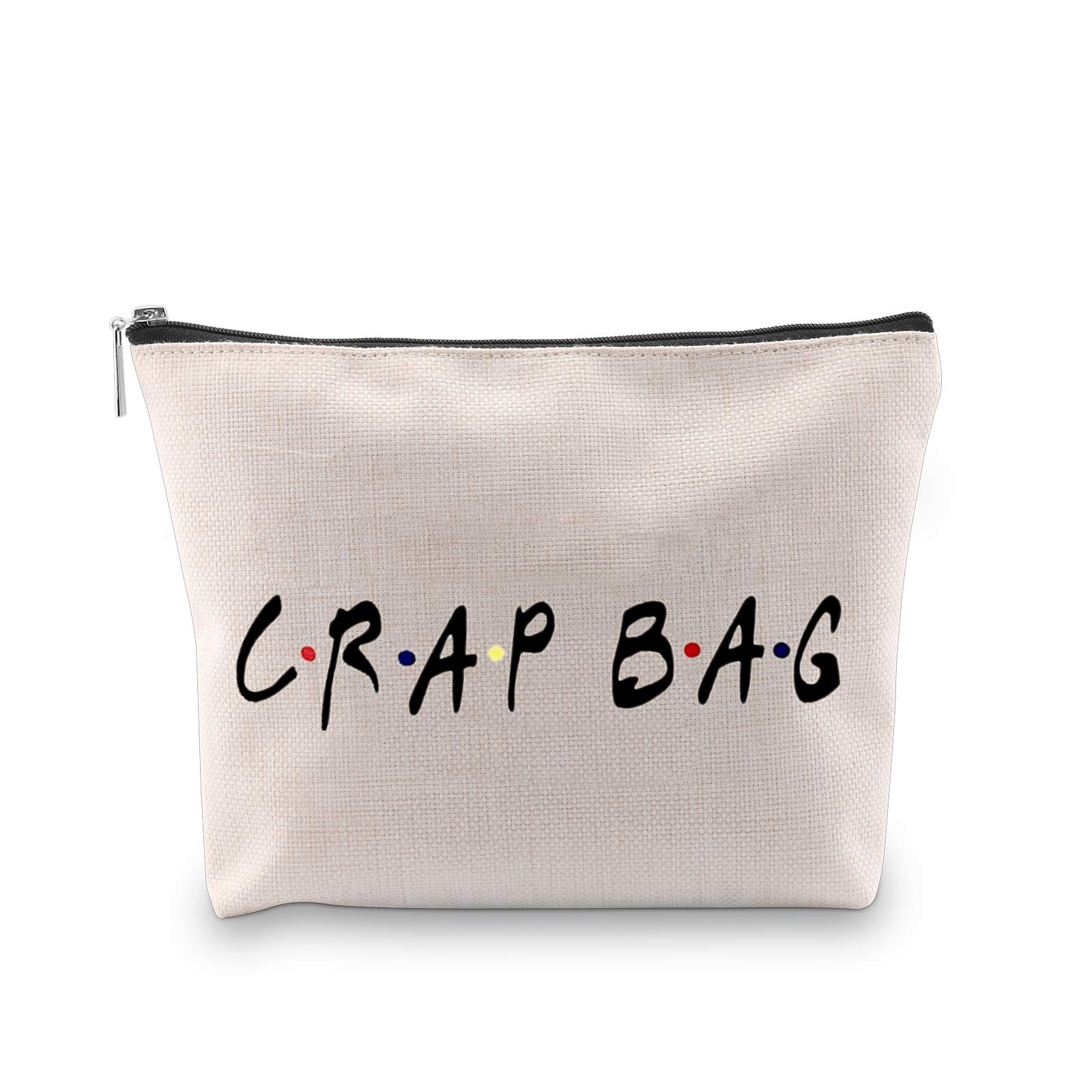 Funny Crap Bag Novelty Travel Cosmetic Makeup Toiletry Pouch - TV Show Inspired Organizer for Women | Perfect for Travel, Gym & Daily Use (Crag Bag EU)