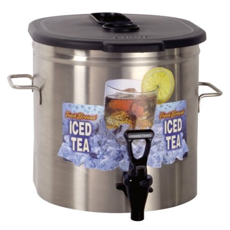 Bunn TDO-3.5 3.5 Gallon Commercial Iced Tea Dispenser - Low Profile Design (Model 37100.0000) - Perfect for Restaurants, Cafes, and Catering Events
