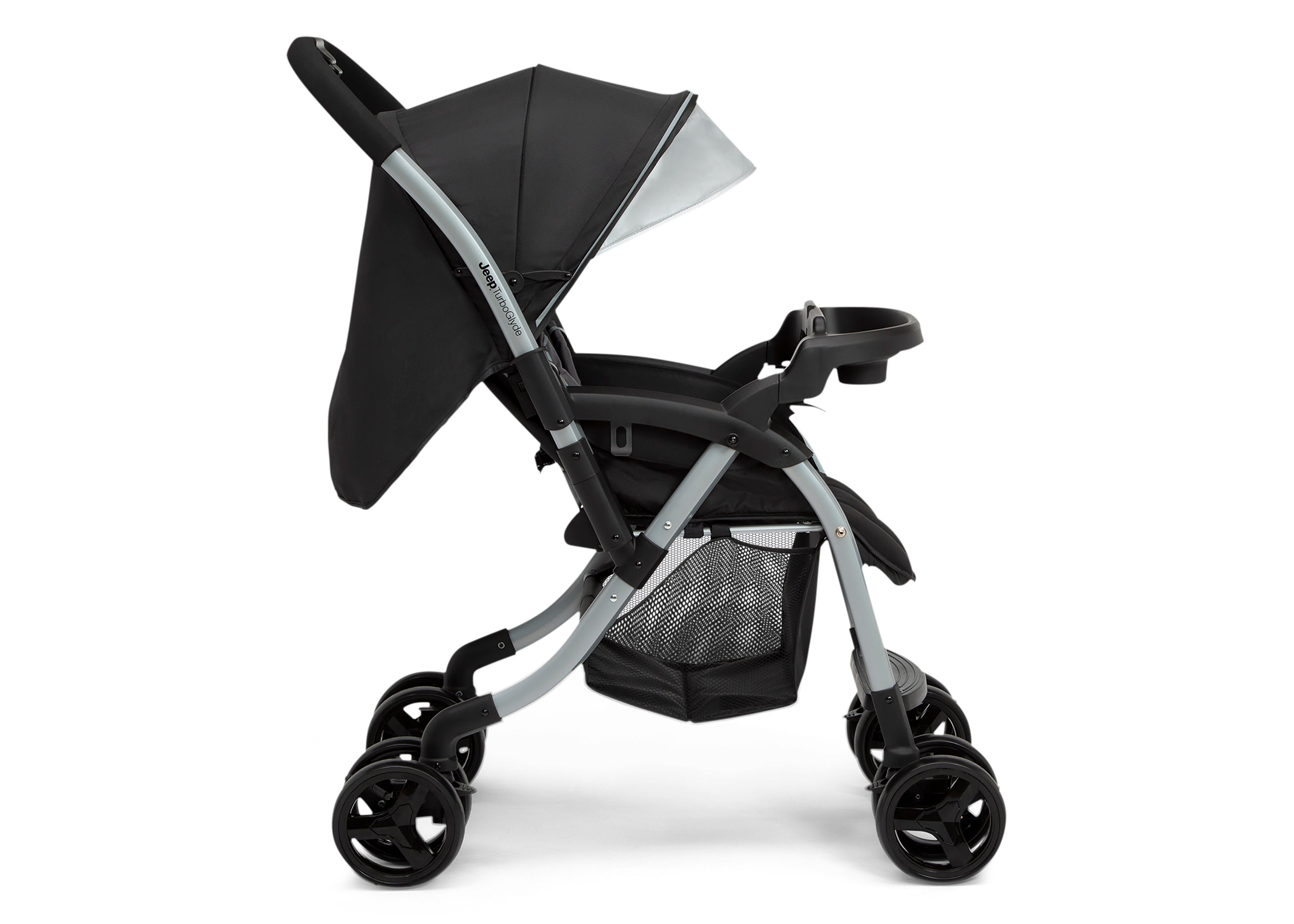 Jeep TurboGlyde Reversible Handle Stroller - Lightweight Compact Baby Stroller with Adjustable Canopy | Perfect for Travel, Shopping & Daily Walks